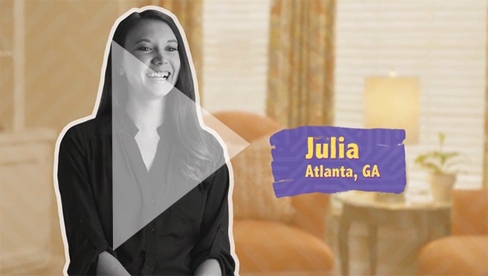 A video of Julia, a young adult, discussing HIV testing.
