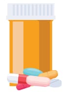 pills and medicine bottle