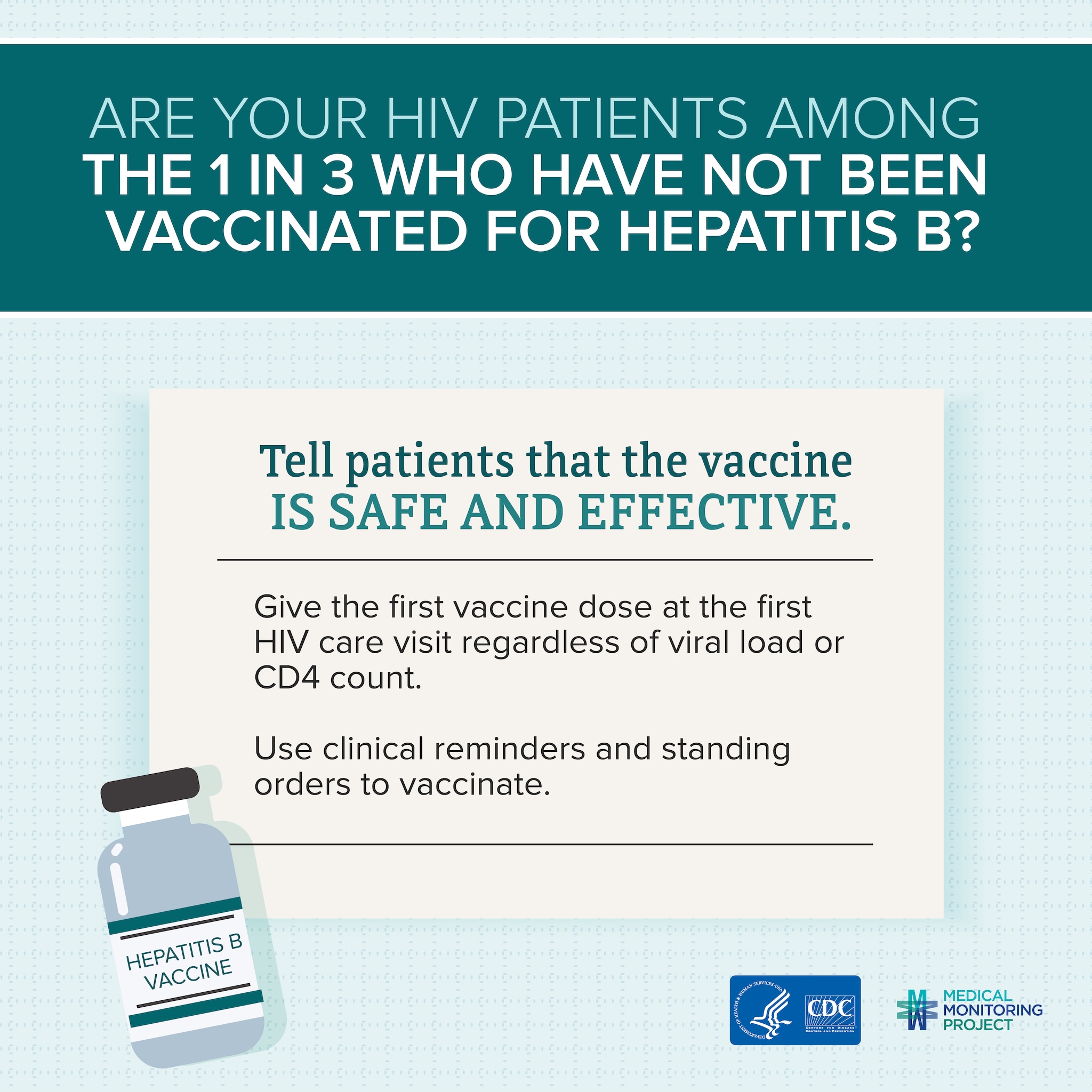 Infographic for providers with patients living with HIV
