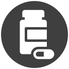 Icon of a bottle of pills