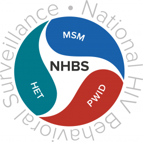 National HIV Behavioral Surveillance petal logo supporting MSM, HET and PWID