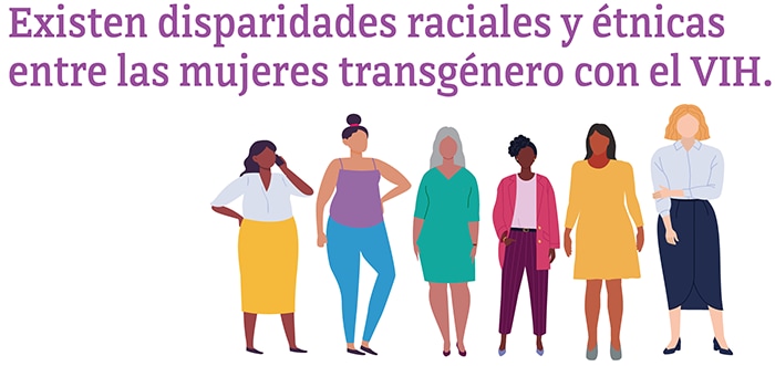 Existen disparidades raciales y étnicas entre las mujeres transgénero con el VIH.