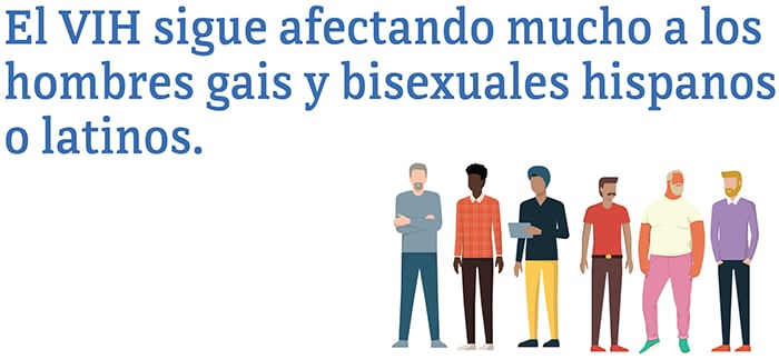 El VIH sigue afectando mucho a los hombres gais y bisexuales hispanos o latinos.