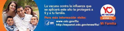 La vacuna contra la influenza que se aplicará este año te protegerá a ti y a tu familia. 
