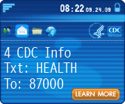 For CDC Info, Text 'Health' to 87000. www.flu.gov