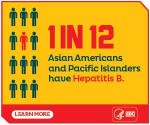 1 in 12 Asian Americans and Pacific Islanders have Hepatitis B.  Learn more: http://www.cdc.gov/knowhepatitisB/