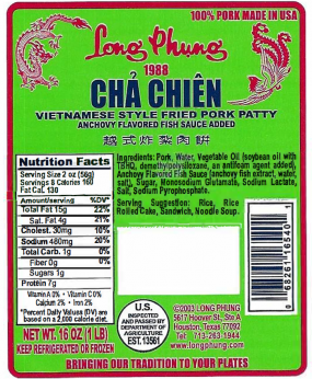 Label of packaging