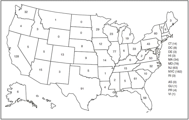 is a U.S. map showing the
