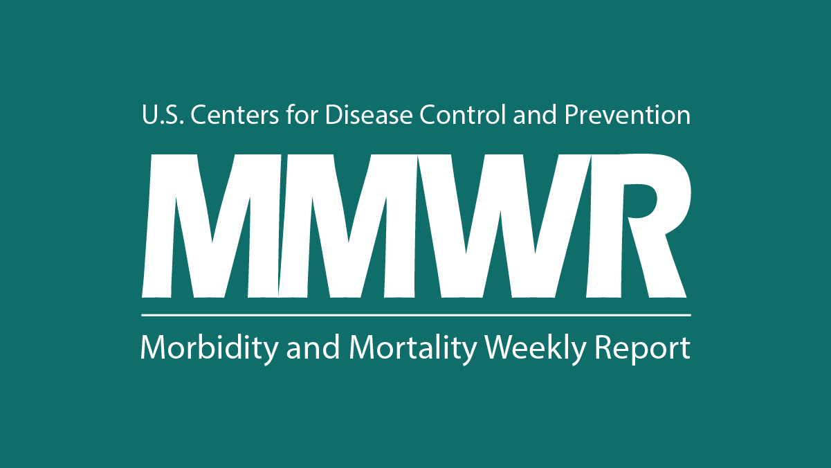 The graphic shows the Center’s for Disease Control and Prevention MMWR Supplement logo on a green background.