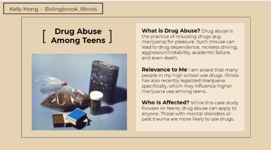 Drug Abuse Among Teens, Slide 1.