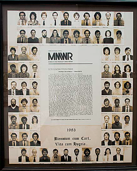 The MMWR portrayed with our class picture represents a satirical publication consisting of
