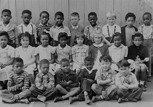 Shades of San Francisco, San Francisco Public Library - Class photograph, Emerson Elementary School, ca. 1947, reflecting San Francisco’s racial and ethnic diversity - Whether children have a healthy start is determined, in part, by the environmental safety of where they live, where they are educated, and whether they have access to healthy foods and health care. 