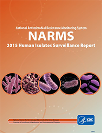 Report cover for NARMS 2015 Human Isolates Surveillance Report