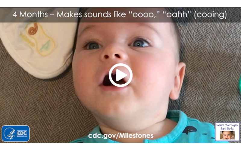 Makes sounds like “oooo”, “aahh” (cooing)