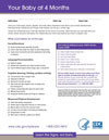 CDC | Milestones 4 months | Learn the Signs. Act Early. | NCBDDD
