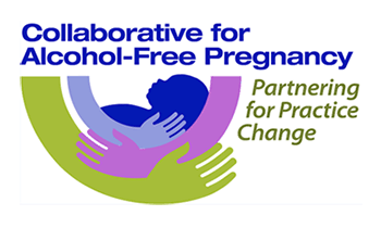 Collaborative for Alcohol-Free Pregnancy. Partnering for Practice Change Logo