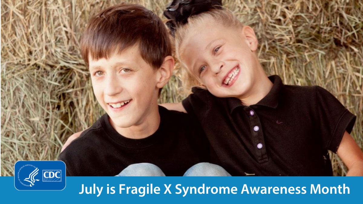Two kids living with disability - July is fragile x awareness month