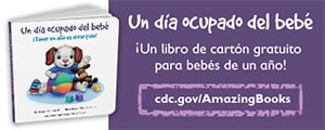 Baby's Busy Day Spanish Web Banner