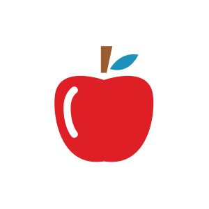 Ilustración de una manzana