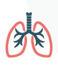 Illustration representing trouble breathing