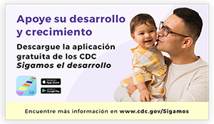 Aplicación de seguimiento de hitos de los CDC: español