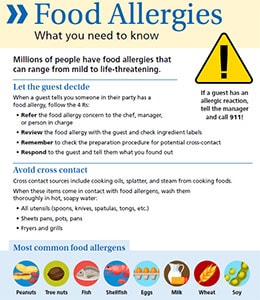 Food Allergy Fact Sheet from Rhode Island