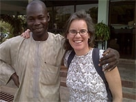 Rebecca S. Noe (right) is with Dr. Suleiman Haladu