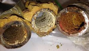 Image of corroded pipes.