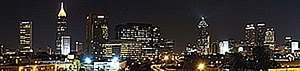 skyline of Atlanta at night