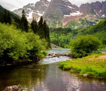 Mountains and river in Colorado