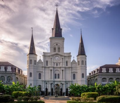 St. Louis Cathedral in Jackson Park in New Orleans, Louisian…