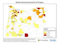 Oregon Radon Map