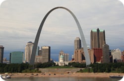Cityscape of St. Louis