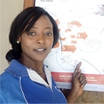 Nurse Okusanya Abiola, infection prevention and control training participant