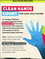 Thumbnail of inforgraphic: Clean Hands Count for Safe Healthcare