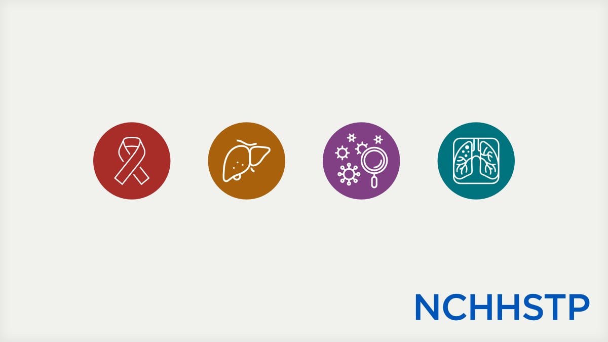Icons representing the focus areas of NCHHSTP