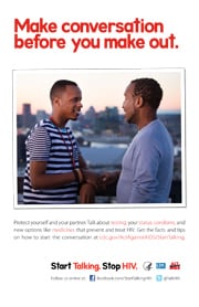 Small version of poster from Start Talking. Stop HIV. campaign that reads 'Make conversation before you make out' and features and image of two young men talking together. Get facts and conversation tip at cdc.gov/ActAgainstAIDS/StartTalking.