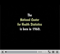 More Than Just Numbers screen capture - The National Center for Health Statistics is born in 1960