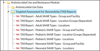 NHSN Groups set of reports