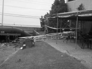image of the lift platform on bay bulkhead
