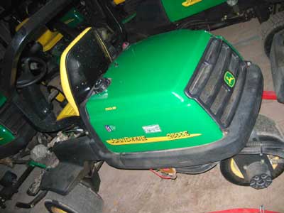rear of mower