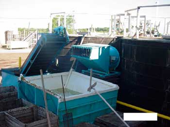 Figure 3. Loading station for primary tank room and location of deceased when supervising crew.
