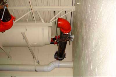 Pipe and elbow involved in the incident