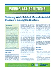 cover page for Reducing Work-Related Musculoskeletal Disorders among Rodbusters