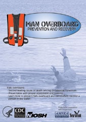 Cover of NIOSH training DVD Man Overboard: Prevention and Recovery