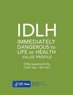 Cover Shot of IDLH Chloroacetonitrile 2017-201