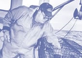 Image of Lobsterman working at sea