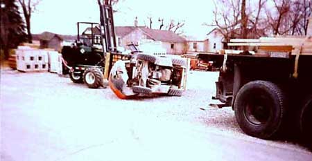Forklift Tip Over - Building Supply Center