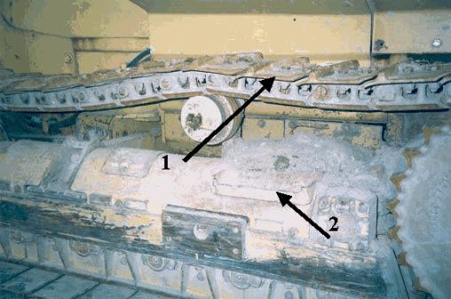 Figure 2 - Section of the bulldozer track