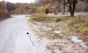 Figure 2. Direction of travel on the cul-de-sac the victim was mowing